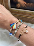 Ceramic beads adjustable bracelets OofK