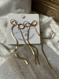 Snake bow earrings