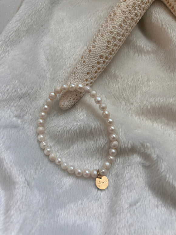 Freshwater pearls bracelet 4mm