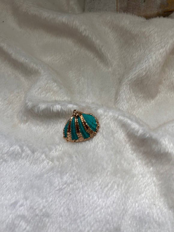 Aqua shell charm