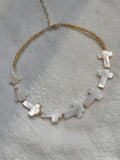 Pearly Cross choker