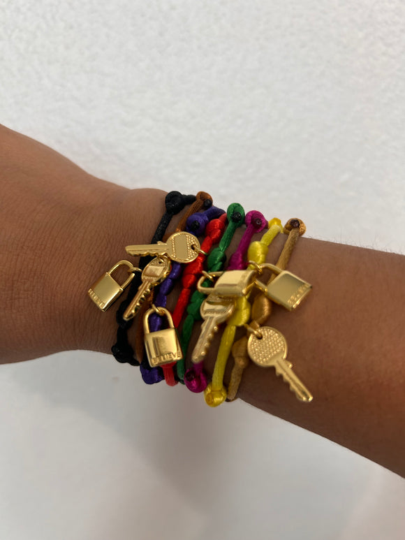 Lock or key bracelets