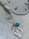 Shell long necklace