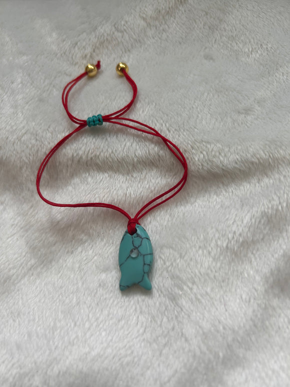 Turquoise fish bracelet