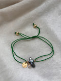 Pearly green bracelet