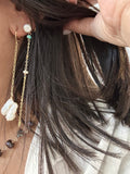 Waterfall pearly studs