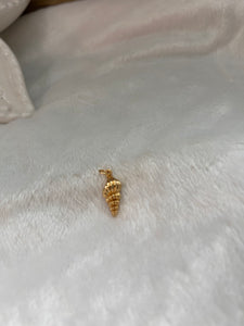 Golden conch charm