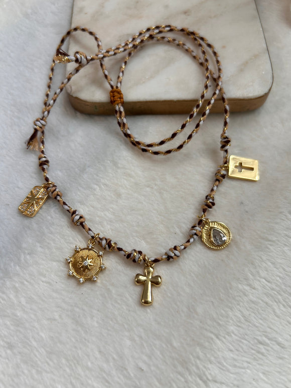 Cross charm choker OofK