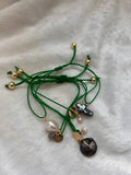 Pearly green bracelet