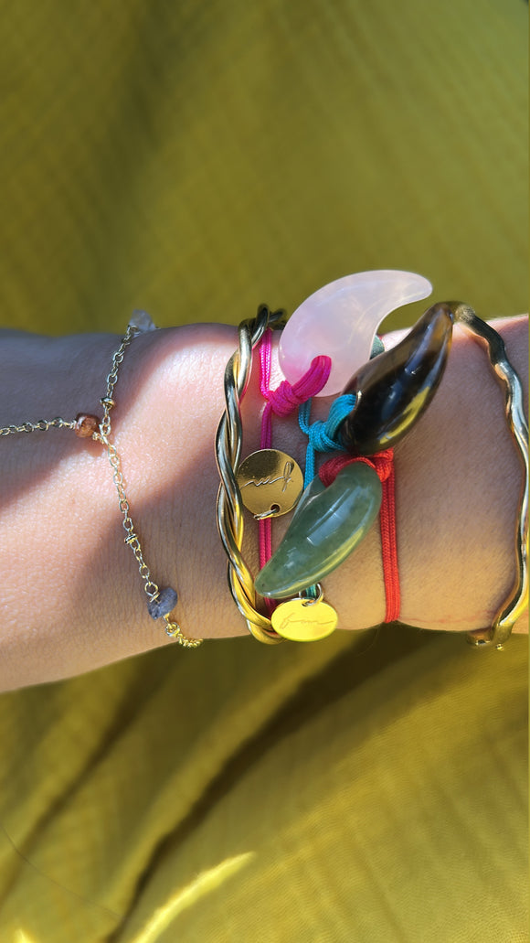 Stone drop bracelets