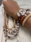 Burgundy bracelets