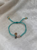 Turquoise pearly bracelet