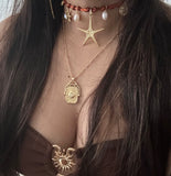 Starfish charm choker