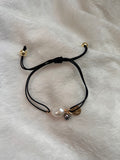 Pearly black bracelets