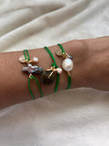 Pearly green bracelet