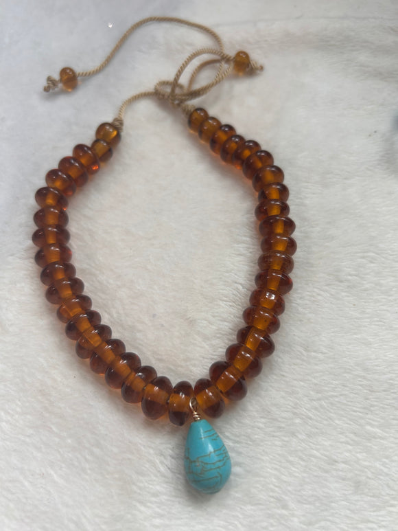 Turquoise drop OofK choker