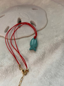 Turquoise fish choker