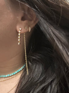 Tiny waterfall earrings