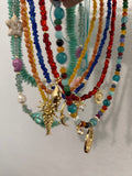 Gemstones and moon choker