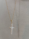 Baroque cross necklace