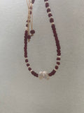 Burgundy necklace