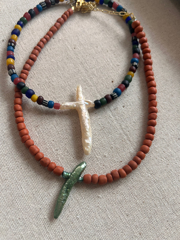 Cross one of a kind necklaces  he