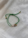 Pearly green bracelet