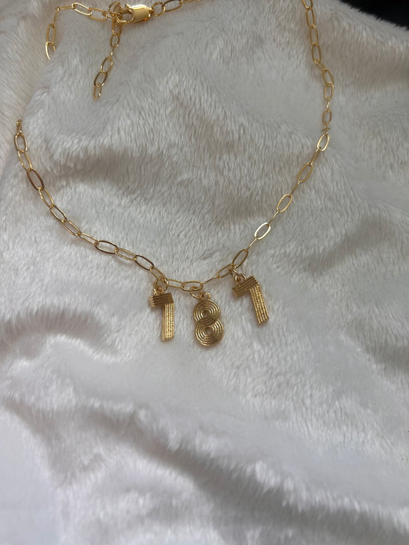 787 charm necklace