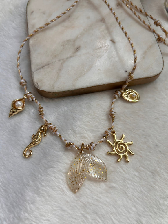 Mermaid charm choker oofk