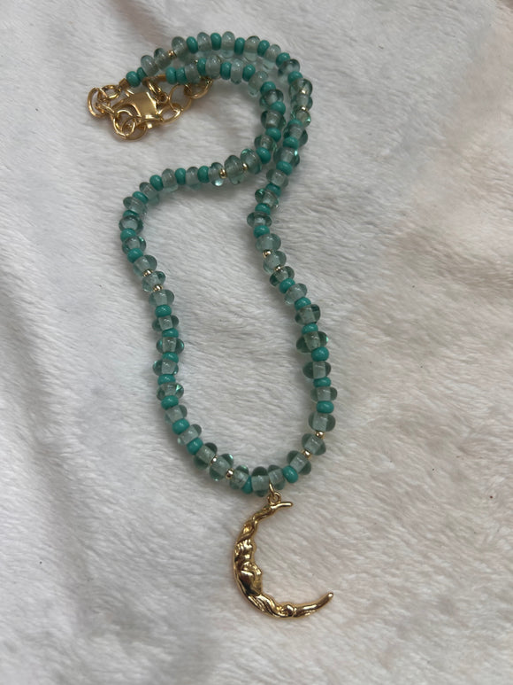 OofK Aqua moon necklace