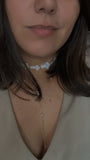 Pearly Cross choker