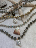 Crystal pearls necklace 4