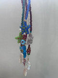 Starfish long beaded lariat