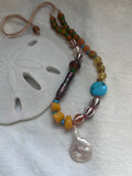Boho pearl necklace