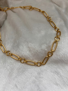 Textured link chain