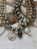 Crystal pearls necklace 5