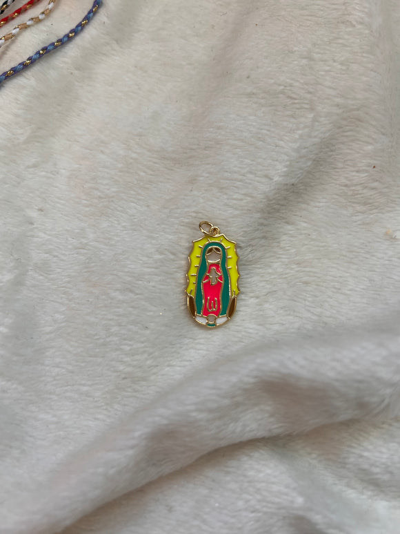 Enamel virgin charm