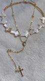 Pearly Cross choker
