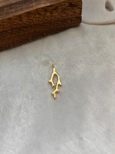 Shiny coral charm