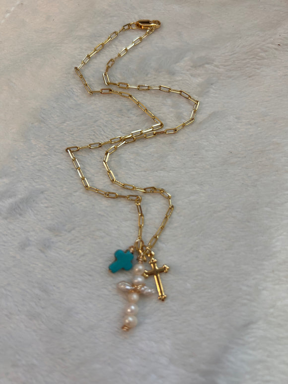 Faith over fear necklace