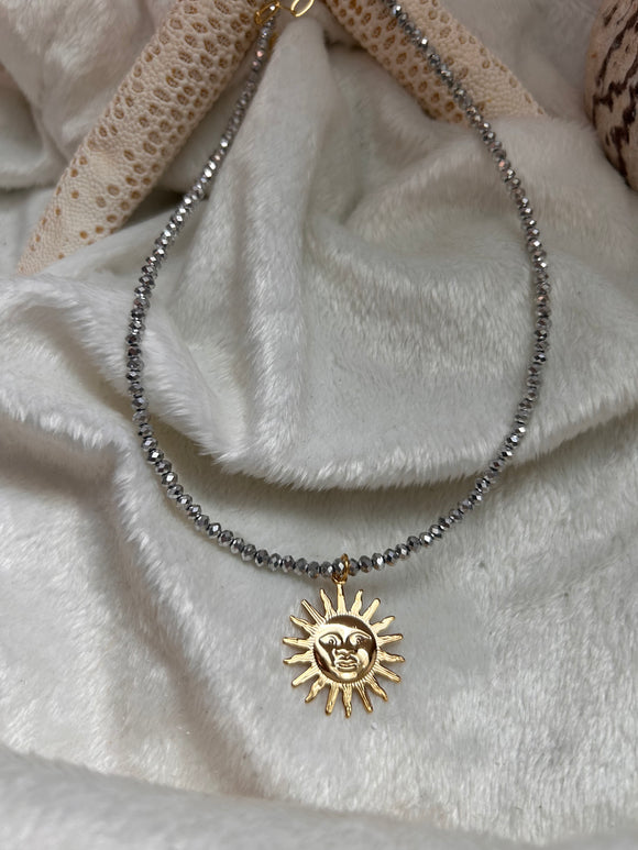 Crystal sun choker