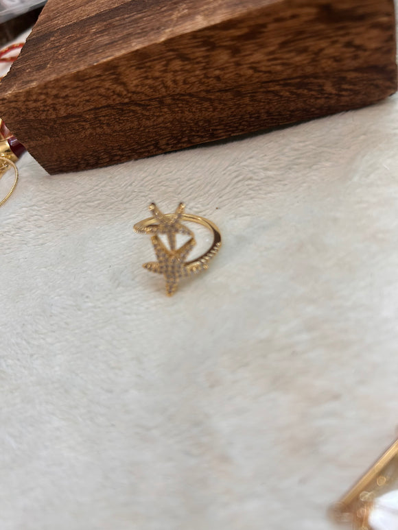 Double starfish ring