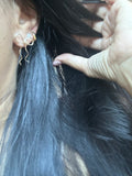 Handmade bow earrings