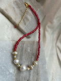 Red wine necklace