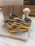 Waving cuffs bangles