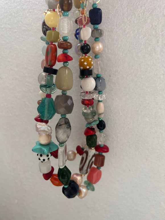 One of a kind Stones necklaces