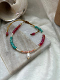 Peña blanca anklets