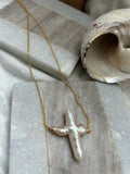 Baroque cross necklace