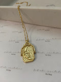 Sun and moon necklace